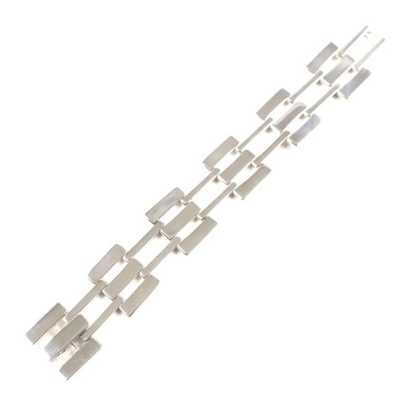Gucci Heavy Gate Link Bracelet Silver 925 Bracelet